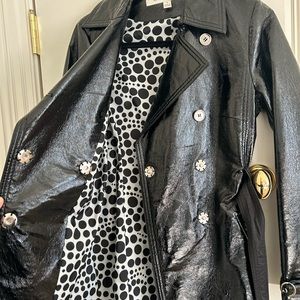 Laundry faux patent leather jacket